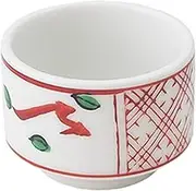 Hatsuyama Kiln YH-147-14 Bowl, White, 1.8 inches (4.5 mm) x 1.4 inches (3.5 cm), Red Floor Try, Round Bean Small Bowl