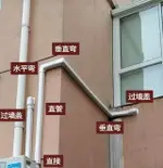 冷媒管75*65空調管道保護套配件白色銅管套白色套遮丑包管管槽PVC