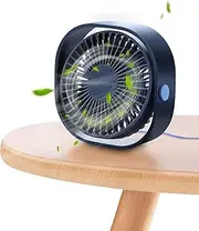 SmartDevil Small Personal USB Desk Fan,3 Speeds Portable Desktop Table Cooling Fan Powered by USB,Strong Wind,Quiet Operation,for Home Office Car Outdoor Travel (Navy Blue)