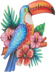 HYTROVE Iron Toucan Wall Decor Metal Toucan Art for Living Nursery and Garden Adorable Animal Ornament for Home Decoration present for Animal Lovers