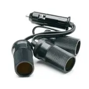 Pro Trucker 12-Volt 3 Outlet Cigarette Lighter Adapter With Short Cord