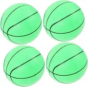SUPVOX 1 Set Luminous Basketball Glow Dark Inflatable Balls with Pump Safe Material Elastic Basketball for Playground Fun and Family Activities