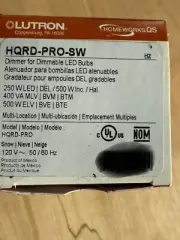 Lutron HomeWorks QS HQRD-PRO-SW Dimmer for Dimmable LED