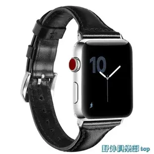 腕帶 錶帶 適用apple watch5代智能手表真皮腕帶蘋果手表表帶皮質iwatch 4/3/2/1代