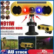 Solar Motion Sensor Alarm emits loud dog barking & gunshot sounds up to IP55 AU