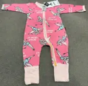 Bonds BNWT 2019 Disney Pink Tinkerbell Zippy - Size 000 (0-3 Months)