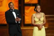 Actor Hill Harper Actress Anika Noni Rose onstage at the 41st NAAC- Old Photo