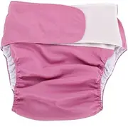 Adult Diaper Pants Incontinence Nappy, Adjustable Washable Dual Opening Pocket Reusable Leakfree Insert Cloth Diapers for Disability Care(Blue)
