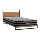 Metal Bed Frame King Single Size Beds Platform with Mattress