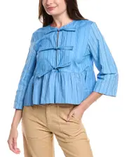 GANNI Peplum Blouse