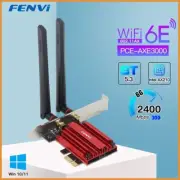 WiFi 6E AX210 5374Mbps Tri Band 2.4G/5G/6Ghz Wireless PCIE Adapter Compatible Bl