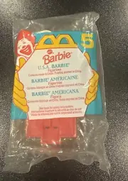 1995 McDonald's Happy Meal Barbie #5 USA Barbie Sealed NIP