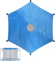 Trampoline Shade Cover for 8Ft 10Ft 6-Pole Trampolines, Waterproof Sun-Protectio