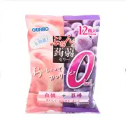 Orihiro Jelly Peach and Kyoho Grape Flavor 12pcs 240 g (pack of 6)