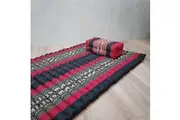 Roll Up Foldable Mattress + Pillow Block Set RedEle