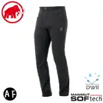 【MAMMUT 長毛象 男 AC YADKIN SO PANTS AF 軟殼褲《黑》】1021-00161/機能褲/登山褲/運動褲/防水長褲/防潑水