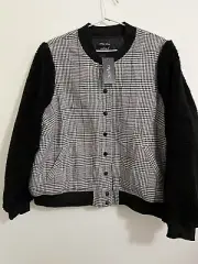 City Chic Ladies Bomber Check Jacket size M/18