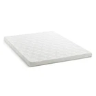 Lucid Comfort Mattress Toppers Twin 3"L Breathable Cover Cooling Plush White