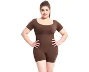 Women's Short Sleeve Jumpsuit Stretchy Square Neck Sexy Jumpsuit Jumpsuit,Sports Yoga Body Shaping Jumpsuit