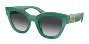 Miu Miu MU01YSF Asian Fit 15H09S Men's Sunglasses Green Size 51