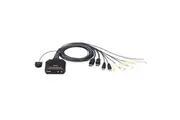 Aten CS22DP 2-Port USB DisplayPort Cable KVM Switch with Remote Port Selector up