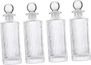 ULTECHNOVO 1 Set Aroma Glass Bottles Refillable Fragrance Diffuser Containers for Essential Oils Perfume and Sticks for Decor and Present