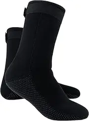 Neoprene Socks Men Women Kids,3mm Anti-Slip Sand Scoccer Socks for Beach Volleyball Socks Snorkeling Surfing Swim Fin Sport,Waterproof Diving Boots Cut Wetsuit Dive Socks Water Booties Black