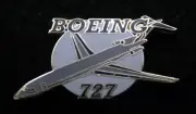 B-727 HAT LAPEL PIN COMMERCIAL JET BOEING PILOT CREW WING GIFT AIRLINER TIE TAC