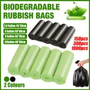 10Rolls Biodegradable Bin Liners Kitchen Garbage Bags 2.6GL,4GL,8GL,13GL AU