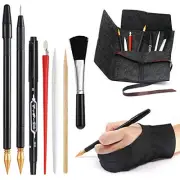 Scratch Art Tools, 9 Pcs Scratching Drawing Tools Set: Artist Glove, Tools