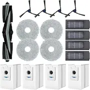 Replacement Main Brush Side Brushes Filter Kit for Ecovacs Deebot X2 / X2 Pro Robot Vacuum Cleaner