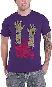 [Bring Me The Horizon] T Shirt Zombie Hands Band Logo Official Mens Purple