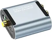 Gadpiparty 1 Set Digital to Analog Audio Converter Optical Fiber Adapter for Easy Installation Supports Sampling Rates No Electromagnetic Noise for Various Equipment