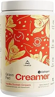 Grass Fed Keto Creamer - Grass Fed Butter - Grass Fed Collagen - Grass Fed Whey - Pure C8 MCT Oil - The Perfect Keto Bomb BPC Creamer (Vanilla Sweet Cream 10 oz)