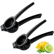2-Pack Aluminum Lemon Squeezer, Metal Citrus Press Juicer, Food-Grade Squeeze...