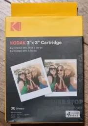 KODAK 3" × 3" Cartridge 30-Sheet Photo Paper For Mini Shot 3 Series ICRG-330