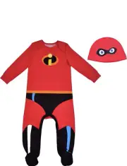 Disney The Incredible Jack Jack Boy’s Footie Bodysuit & Cat Set Size 18 Months