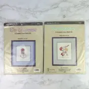 Wee Winsomes Geese Love Picture Counted Cross Stitch Bundle Kit - 2204 & 2206