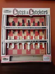 Cardinal Games Chess Checkers Plastic Vintage New