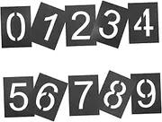 CIYODO 1 Set Stencils for Painting Reusable Address Number Stencils and Legible Designs Lightweight and Flexible for Home and Business Identification