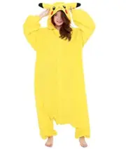 Sazak Fleece Costume Pokemon Pikachu TMY-022 Free Size for Adults [New]