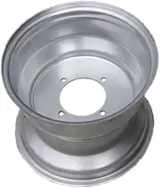 TDR 10" Inch Rim for 21x7-10 or 23x7-10 Tyres - Quad ATV Bike Dune Buggy Ride-On Mower with Valve Fitted and 4 Bolt Holes