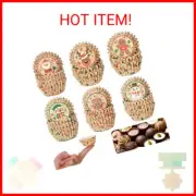 Gerrii 600 Pcs Christmas Candy Cups Paper Candy Making Supplies Santa Claus Snow