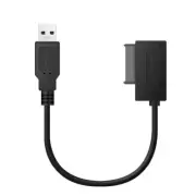 USB 3.0 to 7+6 13Pin Slimline SATA Cable Adapter for Laptop CD DVD ROM Optica...
