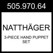 IKEA NATTHÄGER 3-piece Hand Puppet Set 505.970.64