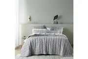 Bianca Langston Comforter Set Pillowcase Home Room Bedding Silver