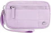 [Generisch] Wristband Wallet, Zipper Wallet | Credit Card Holder | Change Holder, Phone Organiser, Coin Purse with Zipper for Travel, Shopping, Commuting, purple, Siehe Beschreibung, See description