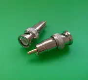 (1 PC) BNC Male to RCA Male Connector - USA Seller
