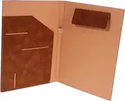 FOYTOKI Men's Portfolio Organizer Binder A4 Business Folder Document Holder Office File Folder Practical Paper Holding Board