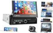 Single Din Touchscreen Car Radio, 7'' Electric Flip Out Touch Screen Car